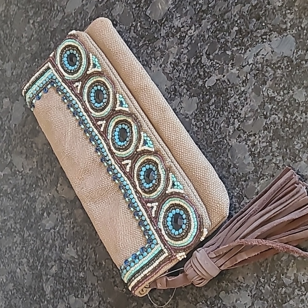 NWOT - Beaded Clutch Purse